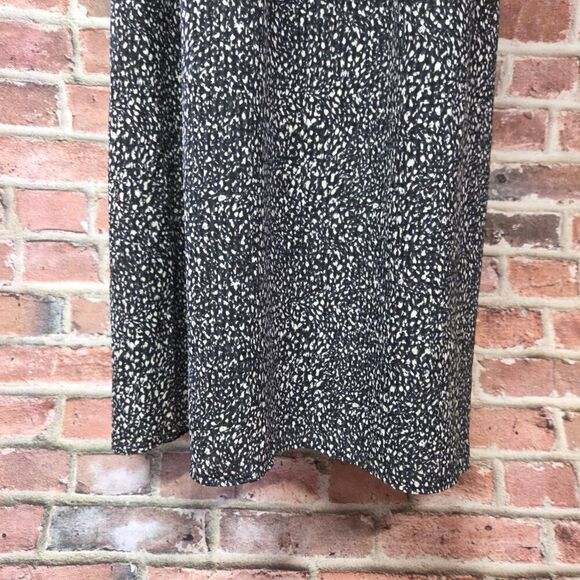 Universal Thread Smocked Midi Sundress XXL Black Cream Ruffle Neck Sleeveless - Picture 5 of 7